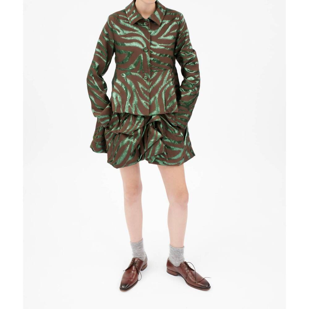 NEW ODEEH fancy zebra jacket in teal